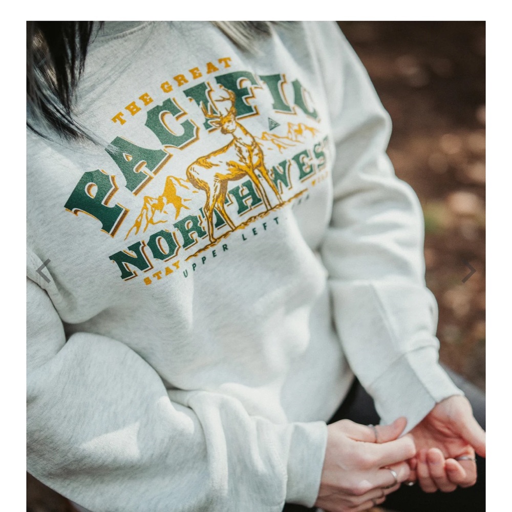 ISO of this The Great PNW Wild Buck Crewneck! Not for sale